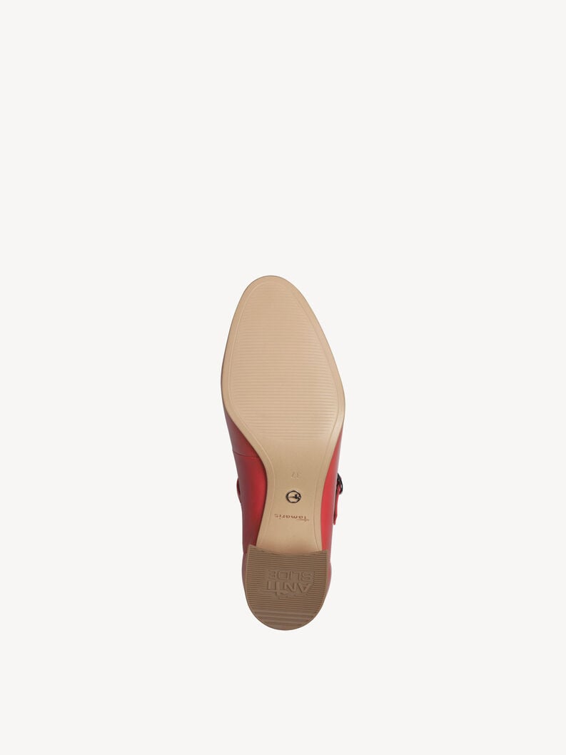 in pelle pompe rosso 1-22311-43-543 compra tamaris pompe online