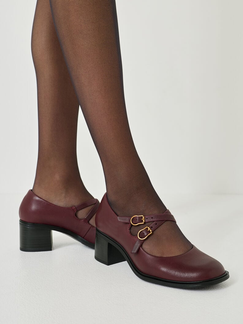 in pelle pompe rosso 1-22411-45-537 compra tamaris pompe online