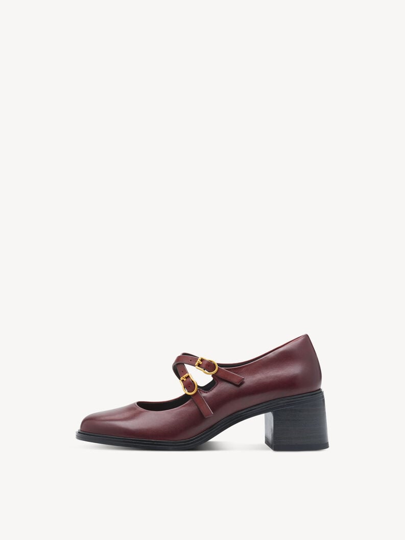 in pelle pompe rosso 1-22411-45-537 compra tamaris pompe online