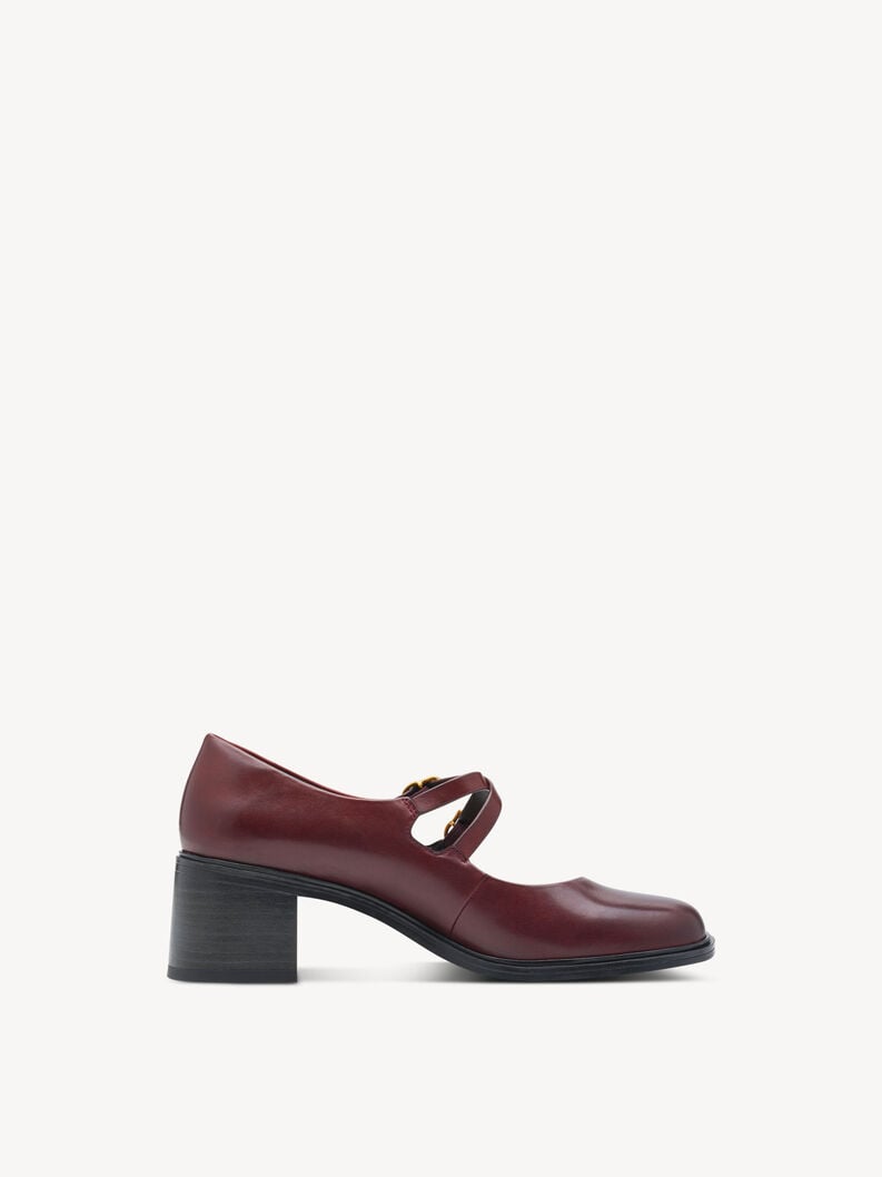 in pelle pompe rosso 1-22411-45-537 compra tamaris pompe online