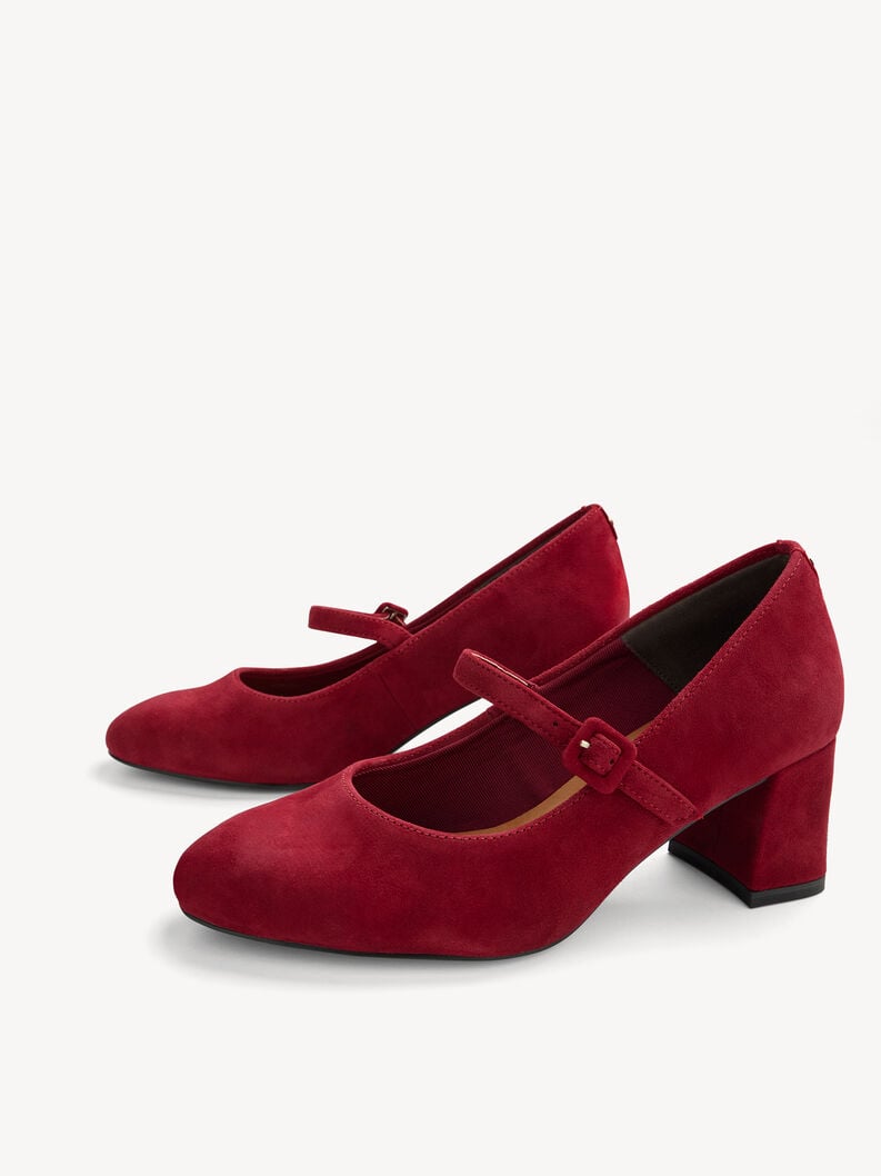 in pelle pompe rosso 1-22460-45-537 compra tamaris pompe online