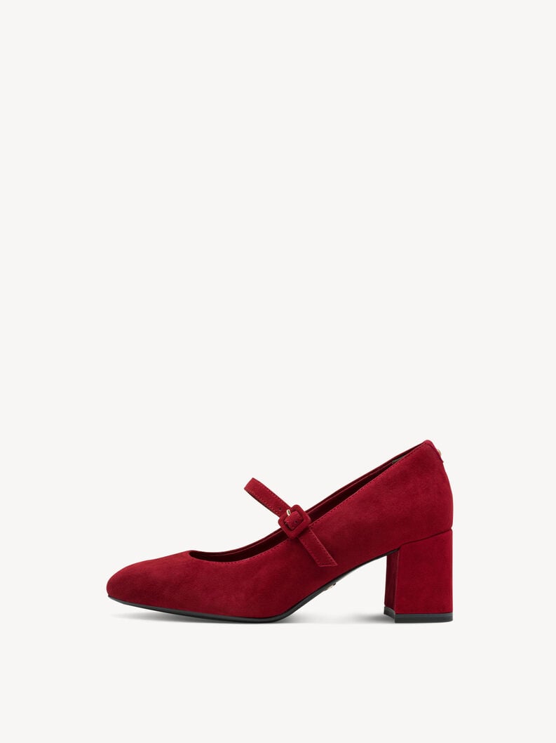 in pelle pompe rosso 1-22460-45-537 compra tamaris pompe online