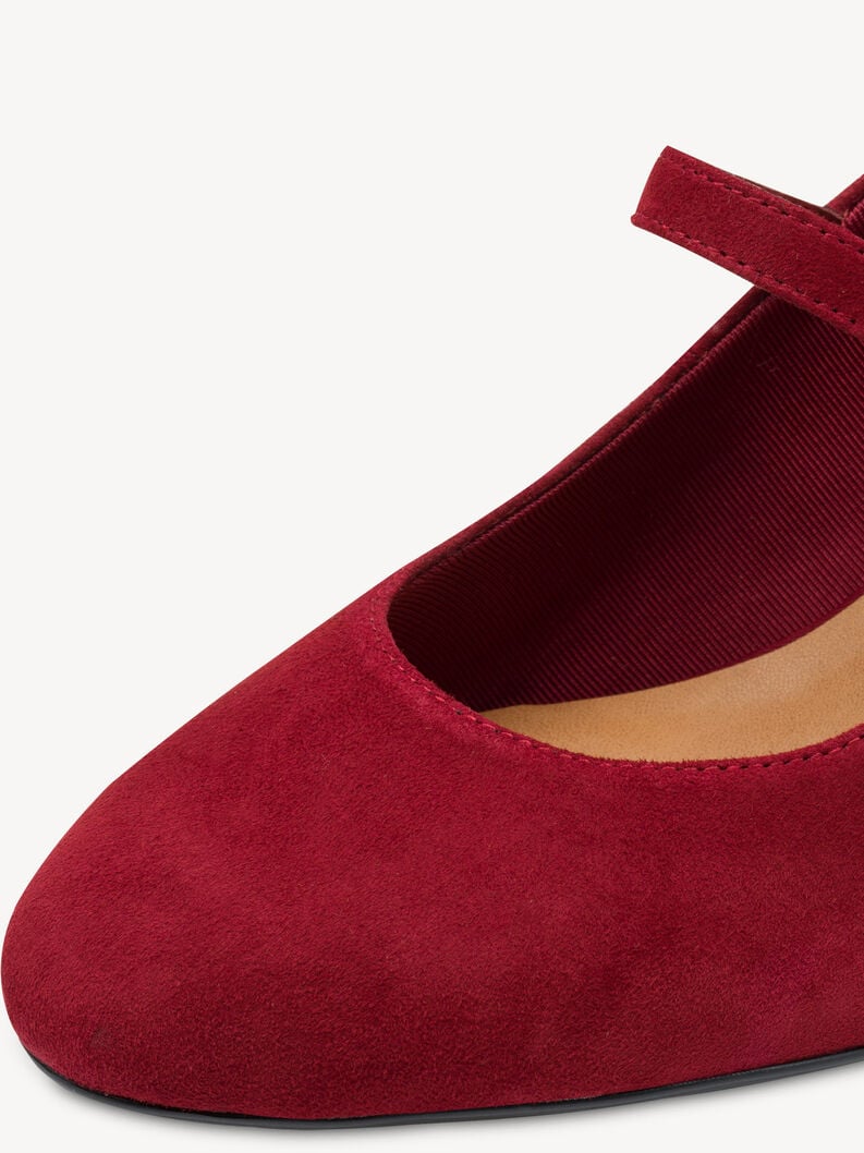 in pelle pompe rosso 1-22460-45-537 compra tamaris pompe online