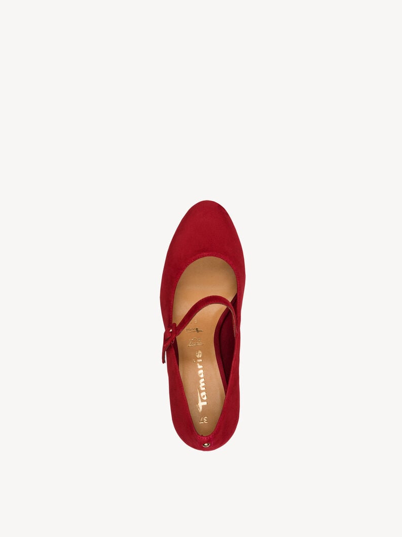 in pelle pompe rosso 1-22460-45-537 compra tamaris pompe online