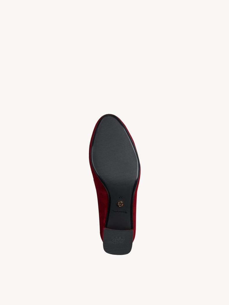 in pelle pompe rosso 1-22460-45-537 compra tamaris pompe online
