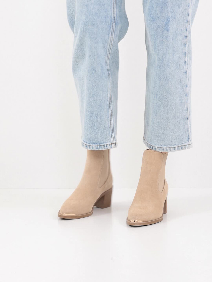 cuoio chelsea boot - beige 1-25301-45-400 compra tamaris stivaletti online