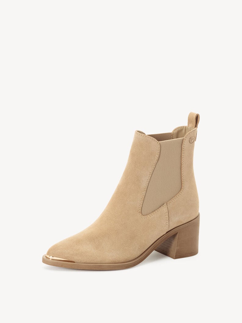cuoio chelsea boot - beige 1-25301-45-4b0 compra tamaris stivaletti online