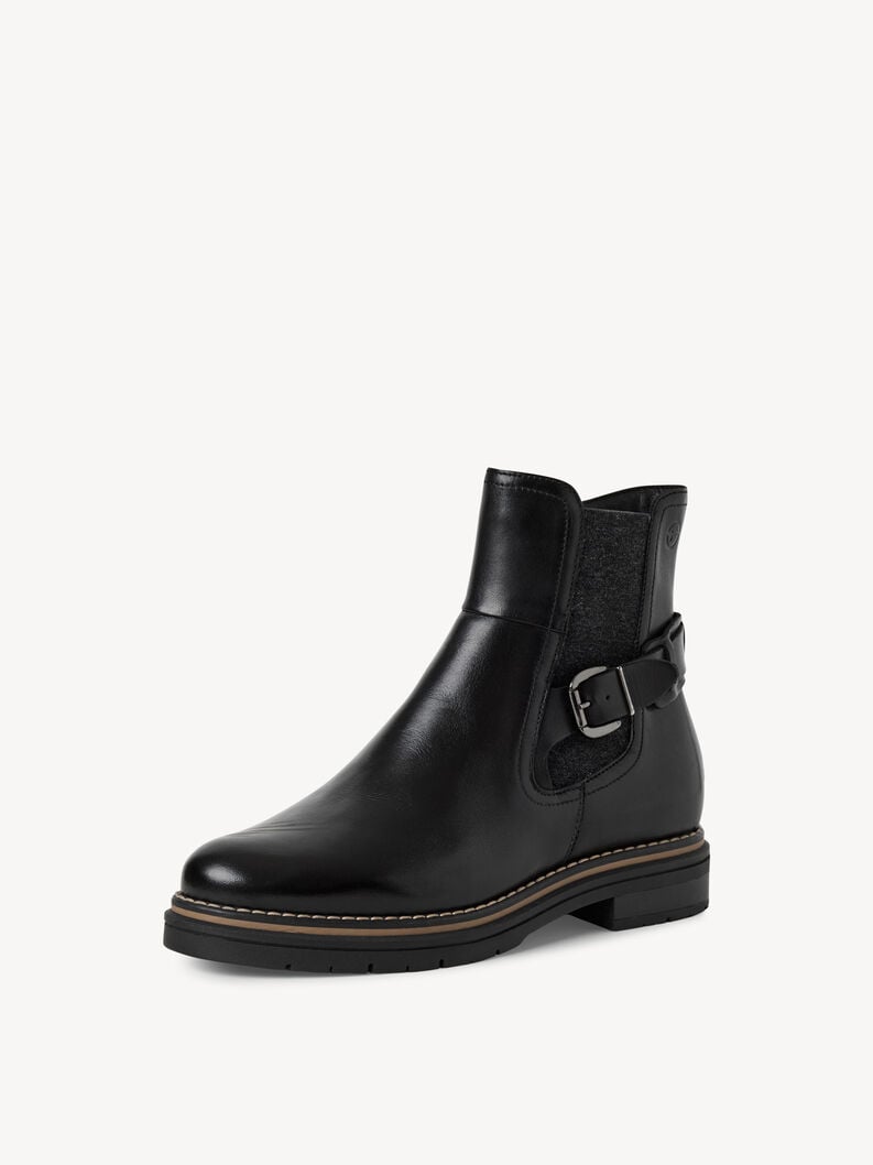 cuoio chelsea boot - nero 1-25345-45-001 compra tamaris stivaletti online