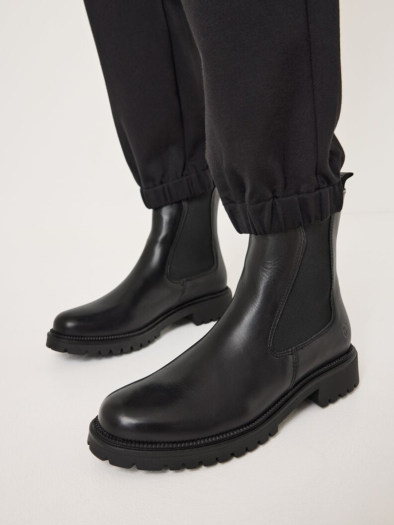 cuoio chelsea boot - nero 1-25427-41-001 compra tamaris stivaletti online