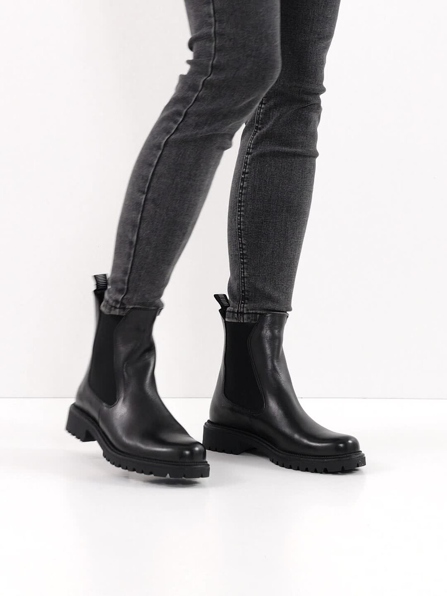 cuoio chelsea boot - nero 1-25427-41-001 compra tamaris stivaletti online