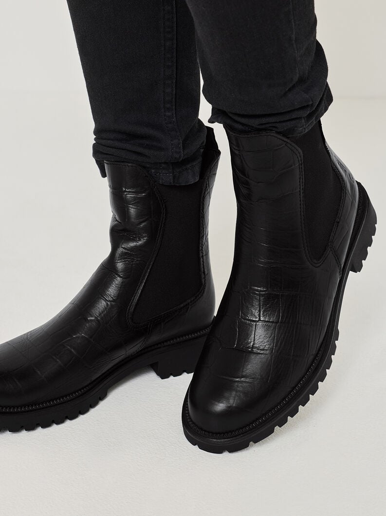 cuoio chelsea boot - nero 1-25427-41-028 compra tamaris stivaletti online