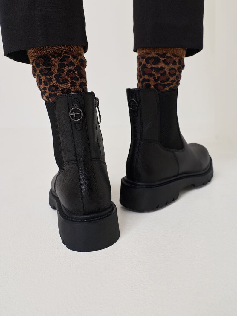 cuoio chelsea boot - nero 1-25429-45-001 compra tamaris stivaletti online