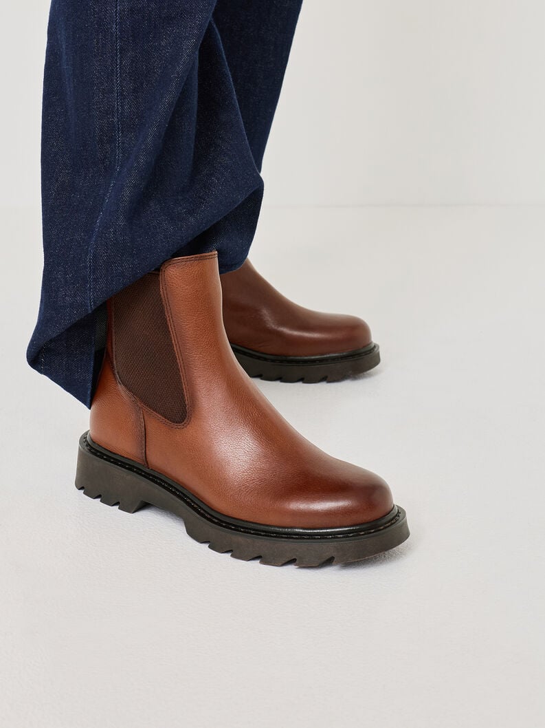 cuoio chelsea boot marrone 1-25429-45-305 compra tamaris stivaletti online
