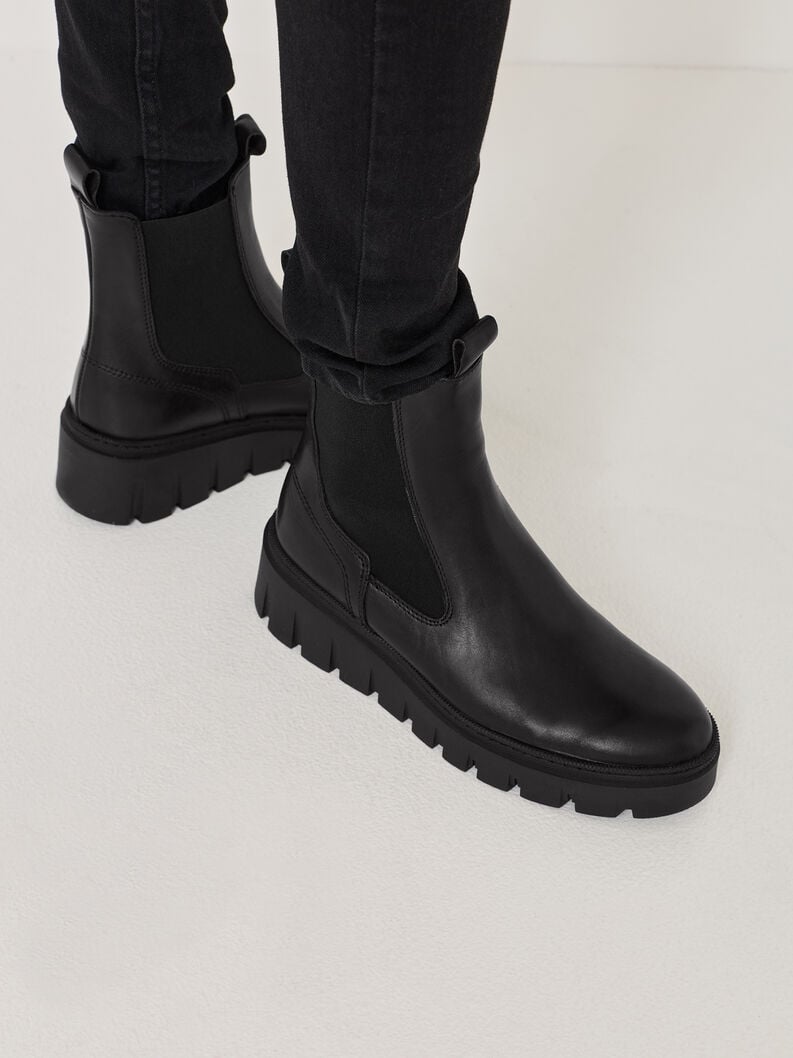 cuoio chelsea boot - nero 1-25489-45-001 compra tamaris stivaletti online