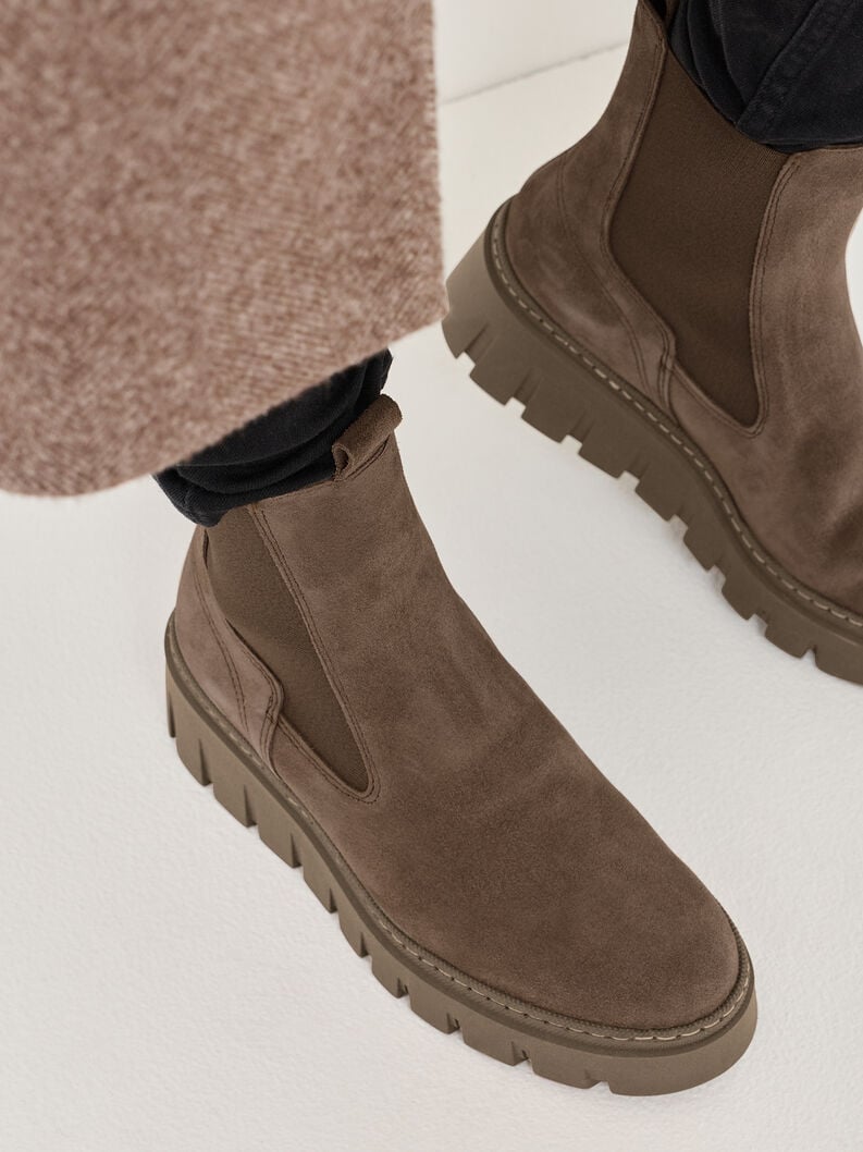 cuoio chelsea boot - beige 1-25489-45-341 compra tamaris stivaletti online