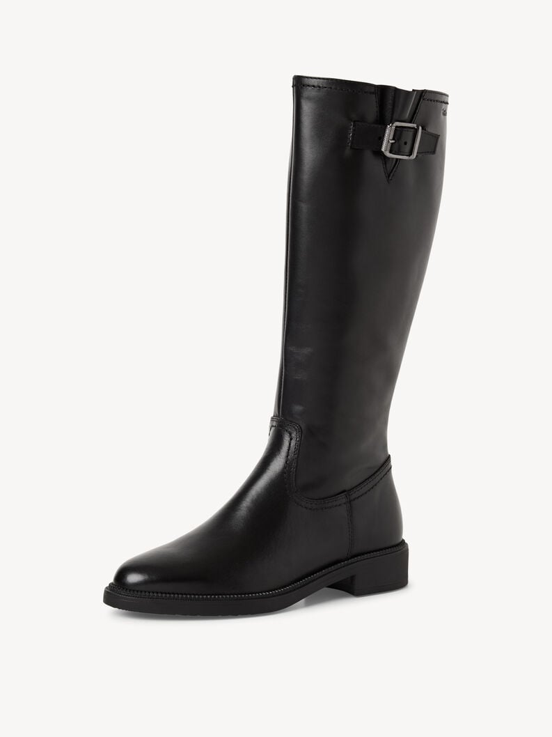 stivali in pelle - nero 1-25503-45-001 compra tamaris stivali online