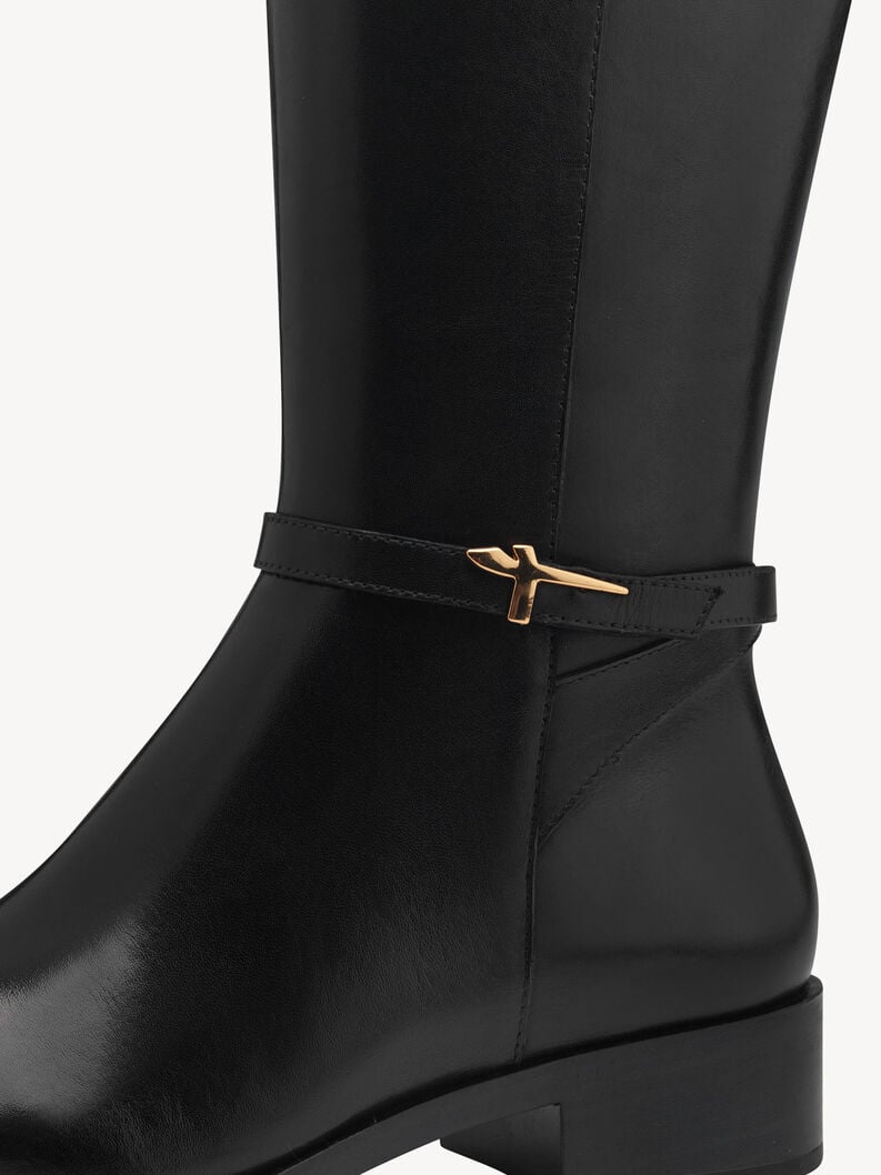 stivali in pelle - nero 1-25529-43-001 compra tamaris stivali online