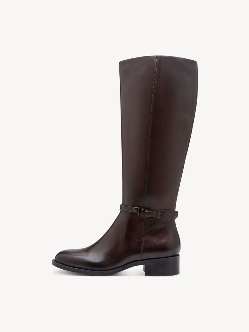 stivali in pelle - marrone 1-25529-43-342 compra tamaris stivali online