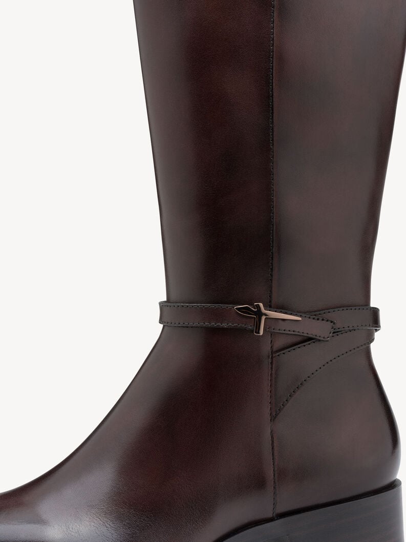 stivali in pelle - marrone 1-25529-43-342 compra tamaris stivali online