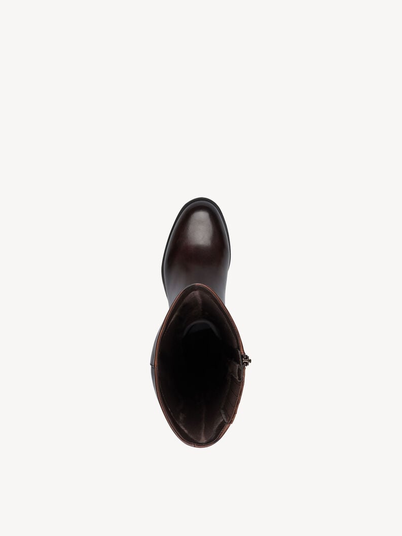 stivali in pelle - marrone 1-25529-43-342 compra tamaris stivali online