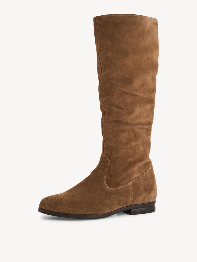 stivali in pelle - marrone 1-25545-41-300 compra tamaris stivali online