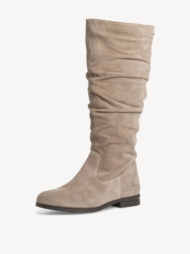 stivali in pelle - beige 1-25545-41-341 compra tamaris stivali online