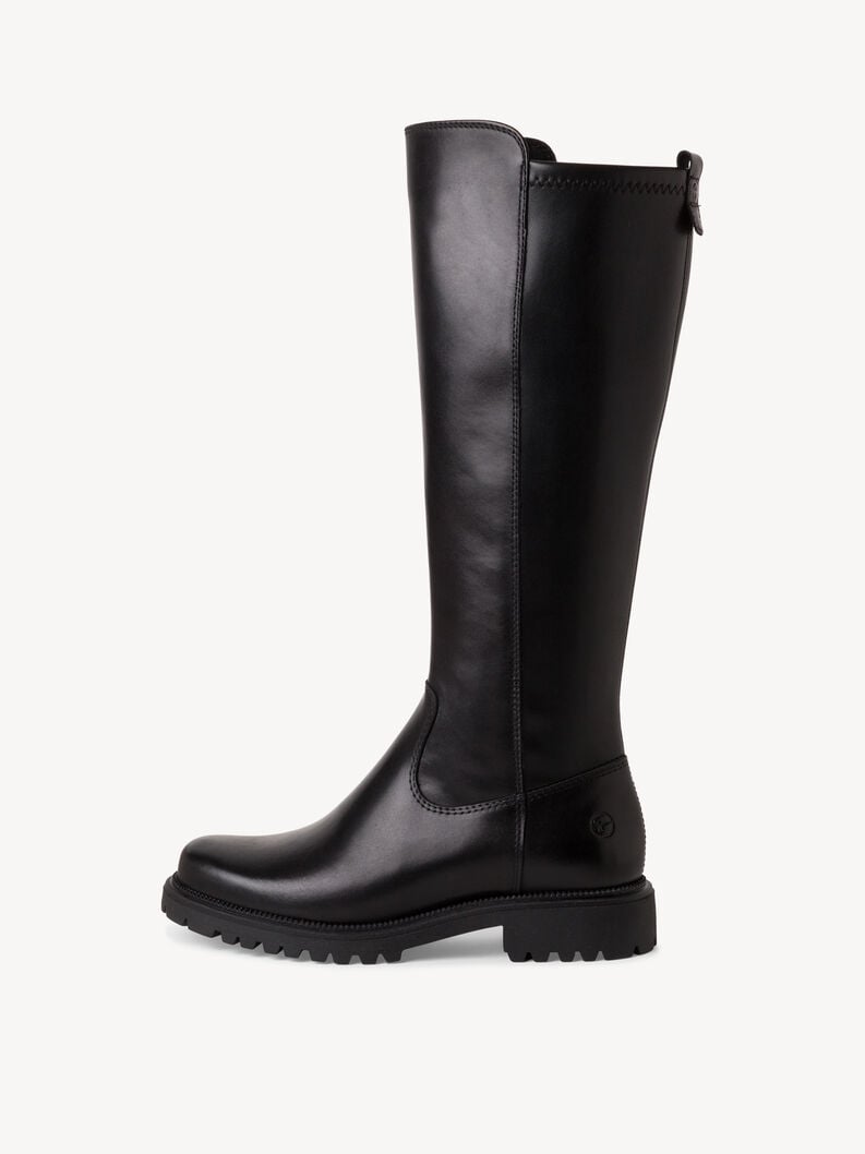 stivali in pelle - nero 1-25605-43-001 compra tamaris stivali online