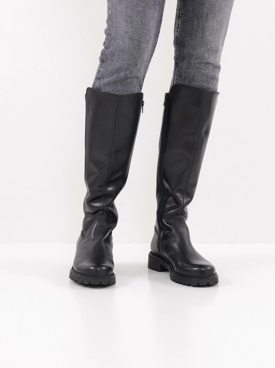 stivali in pelle - nero 1-25605-43-001 compra tamaris stivali online
