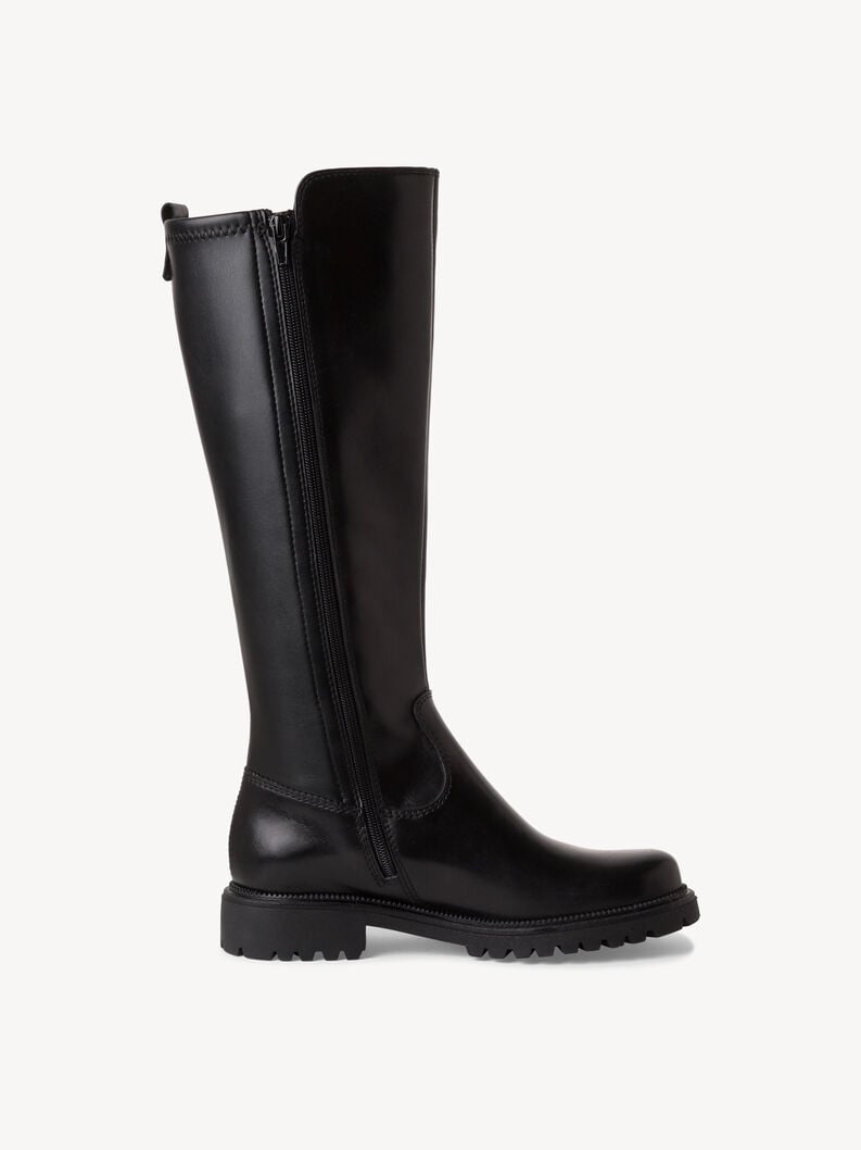 stivali in pelle - nero 1-25605-43-001 compra tamaris stivali online