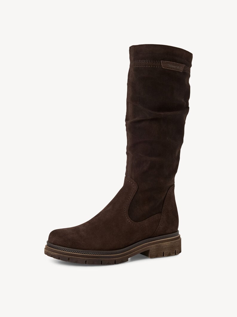 stivali in pelle - marrone 1-25606-45-304 compra tamaris stivali online