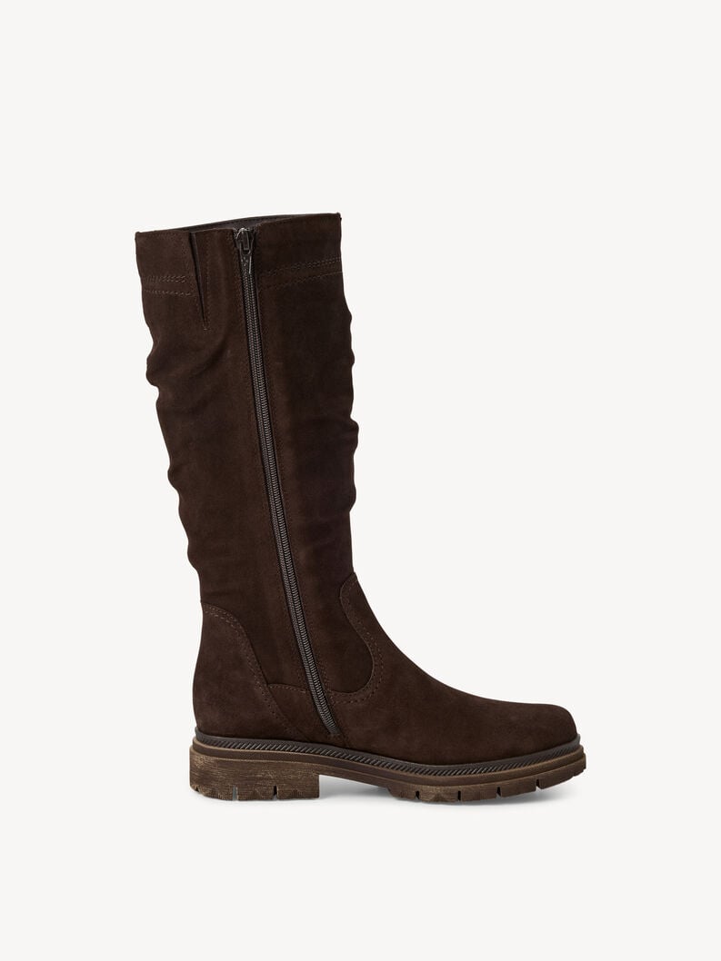 stivali in pelle - marrone 1-25606-45-304 compra tamaris stivali online