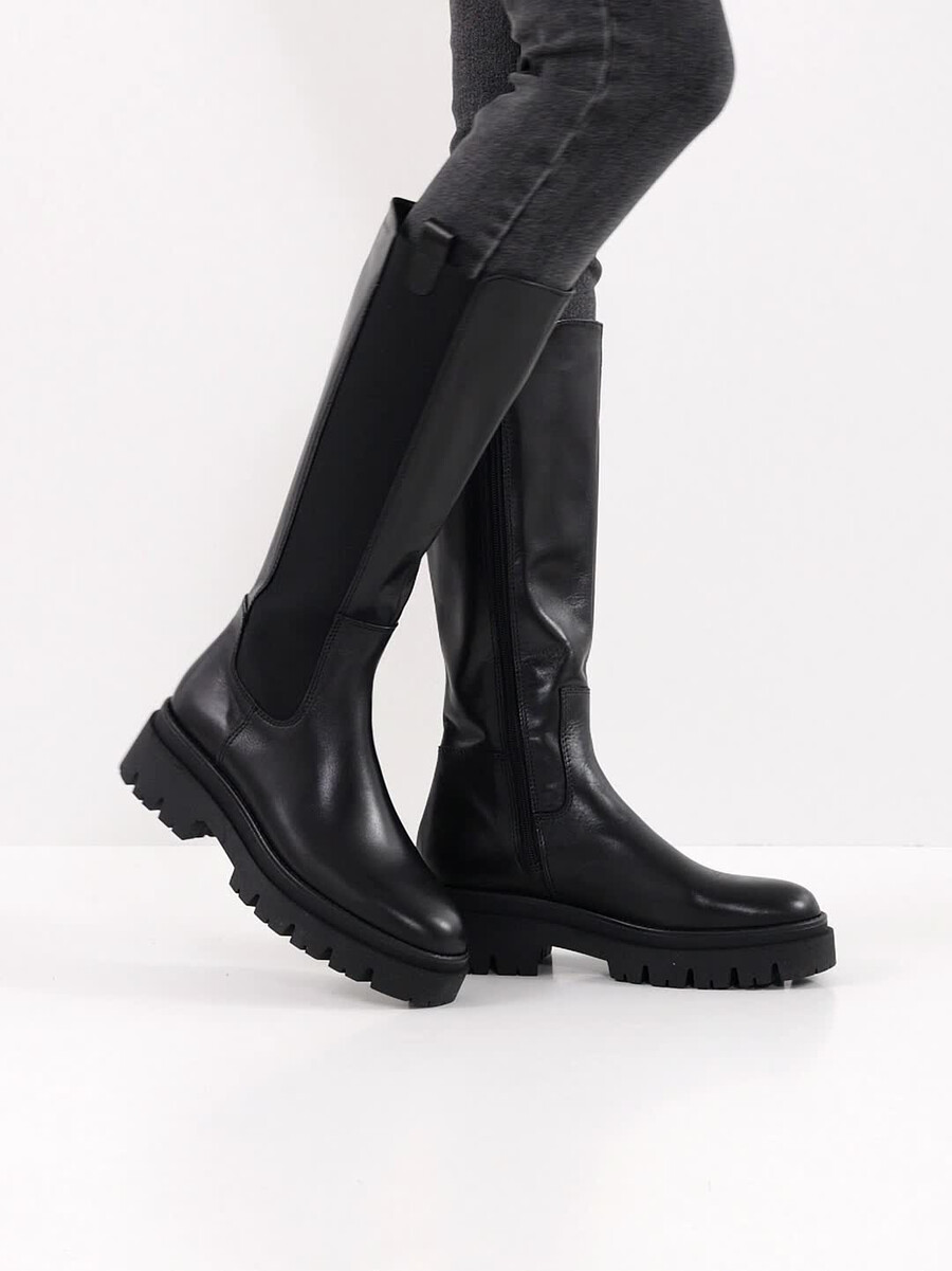 stivali in pelle - nero 1-25608-41-001 compra tamaris stivali online