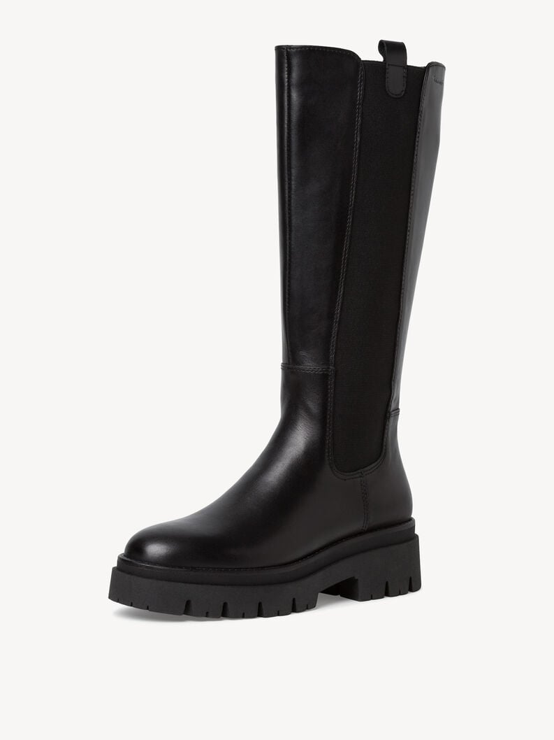 stivali in pelle - nero 1-25608-41-001 compra tamaris stivali online
