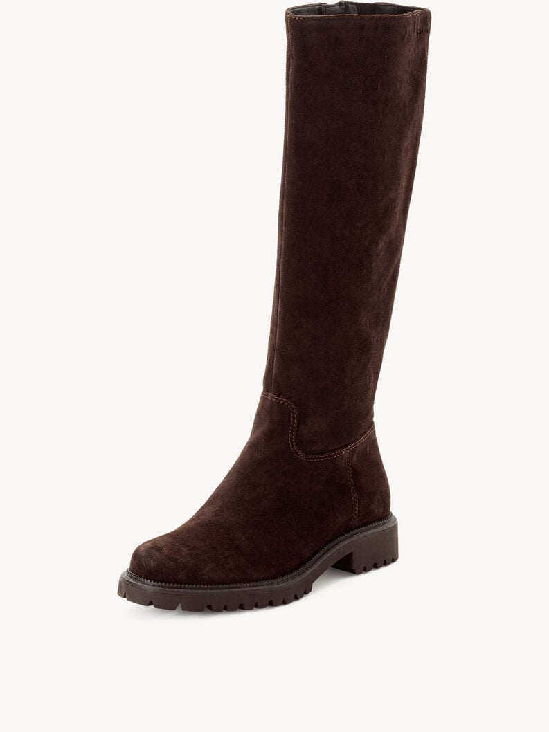 stivali in pelle - marrone 1-25635-45-304 compra tamaris stivali online