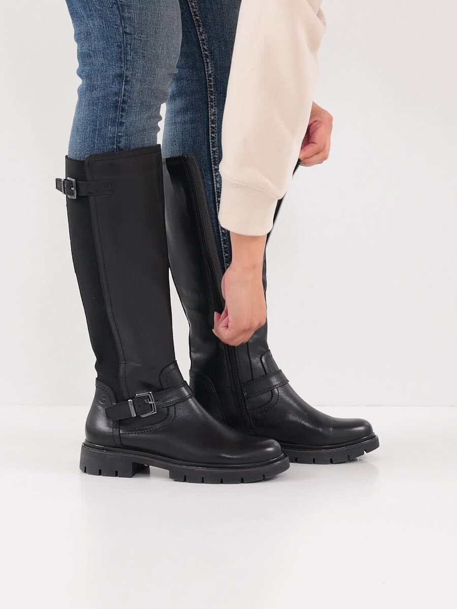 stivali - nero 8-85600-43-001 compra tamaris ampia boots online