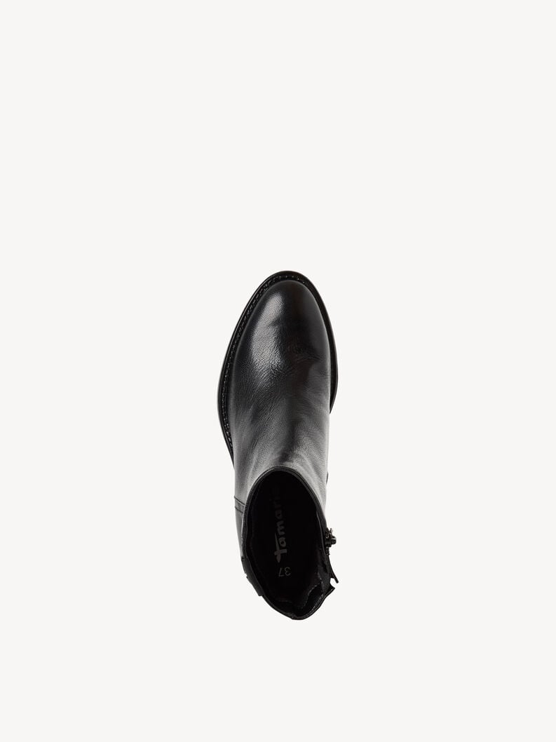 bootie in pelle - nero 1-25318-45-001 compra tamaris stivaletti online