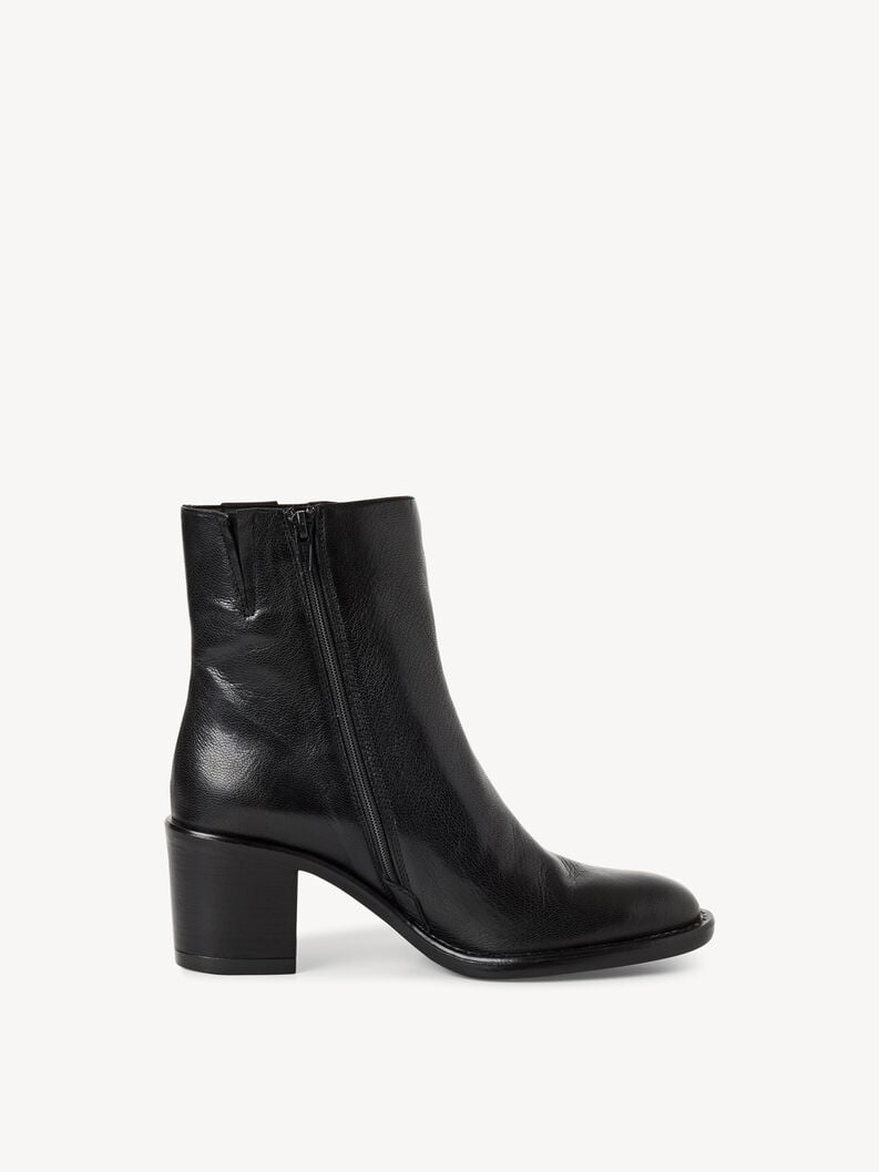 bootie in pelle - nero 1-25318-45-001 compra tamaris stivaletti online