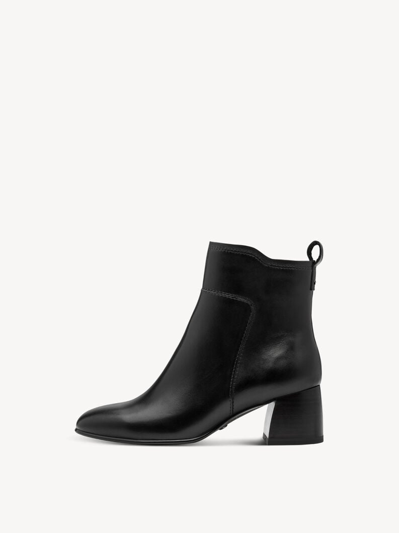 bootie in pelle - nero 1-25323-45-003 compra tamaris stivaletti online