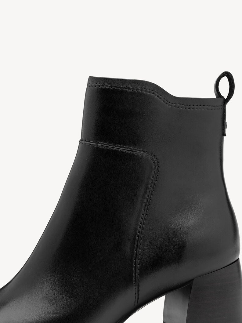 bootie in pelle - nero 1-25323-45-003 compra tamaris stivaletti online