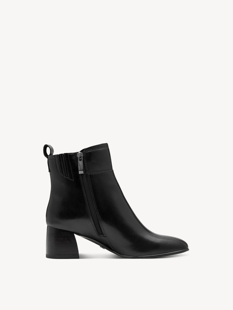 bootie in pelle - nero 1-25323-45-003 compra tamaris stivaletti online