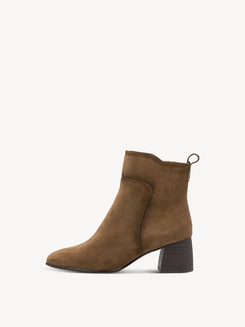 bootie in pelle - marrone 1-25323-45-310 compra tamaris stivaletti online