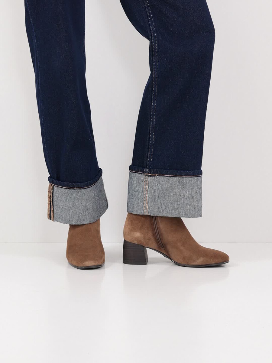 bootie in pelle - marrone 1-25323-45-310 compra tamaris stivaletti online