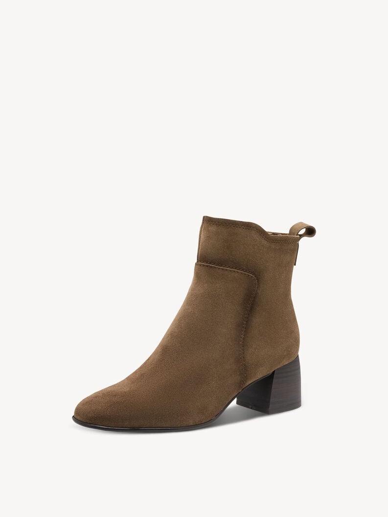 bootie in pelle - marrone 1-25323-45-310 compra tamaris stivaletti online