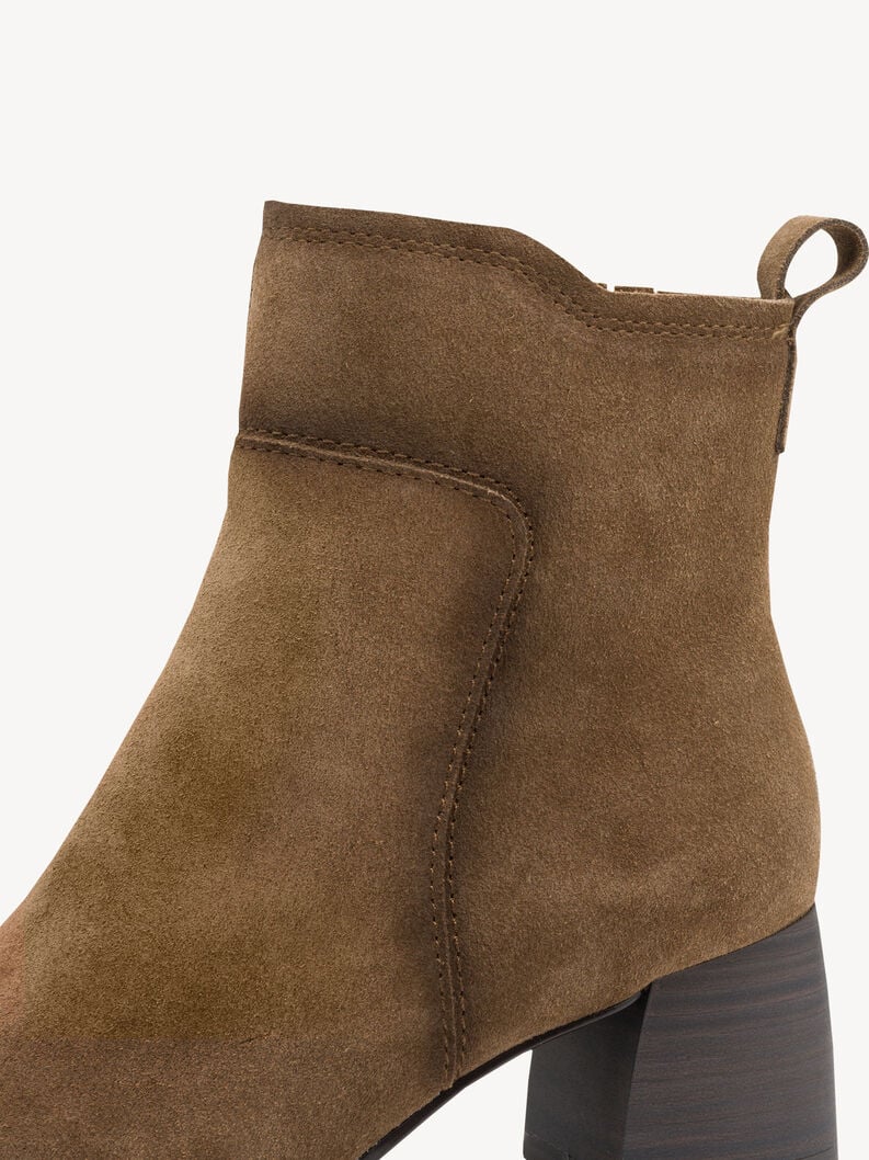 bootie in pelle - marrone 1-25323-45-310 compra tamaris stivaletti online