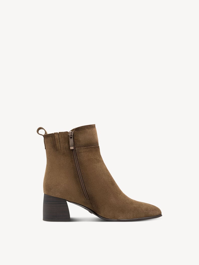 bootie in pelle - marrone 1-25323-45-310 compra tamaris stivaletti online