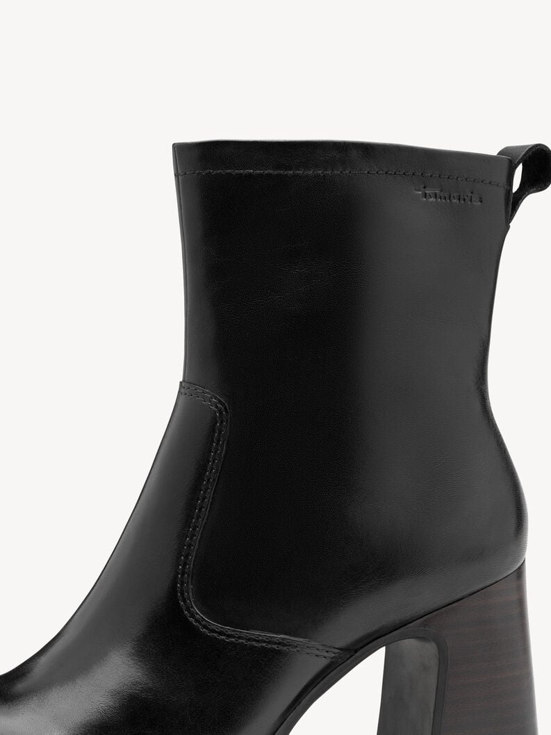 bootie in pelle - nero 1-25324-45-001 compra tamaris stivaletti online