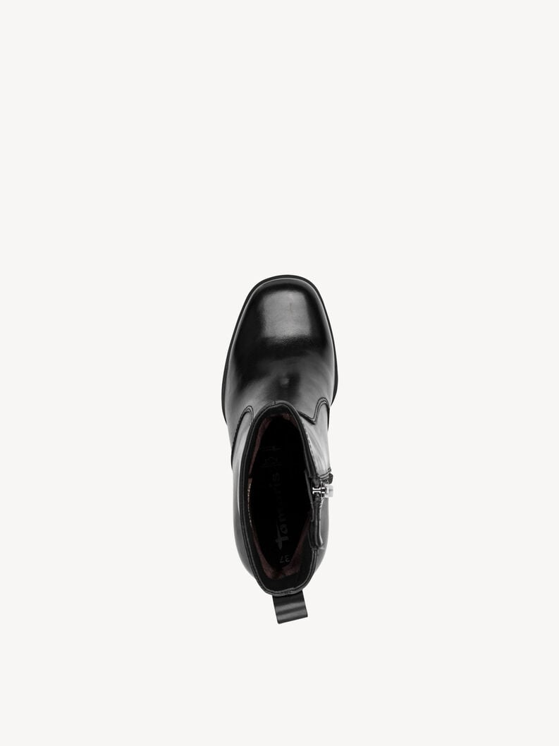 bootie in pelle - nero 1-25324-45-001 compra tamaris stivaletti online