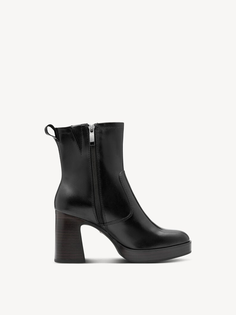 bootie in pelle - nero 1-25324-45-001 compra tamaris stivaletti online