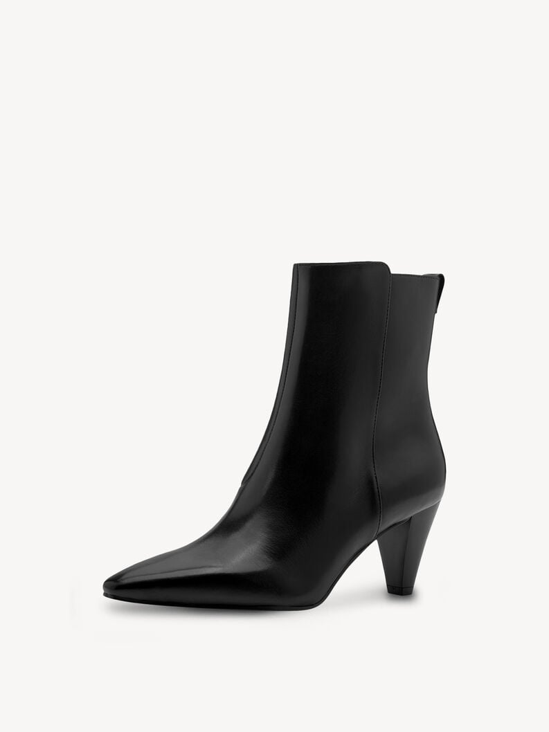 bootie in pelle - nero 1-25364-45-001 compra tamaris stivaletti online