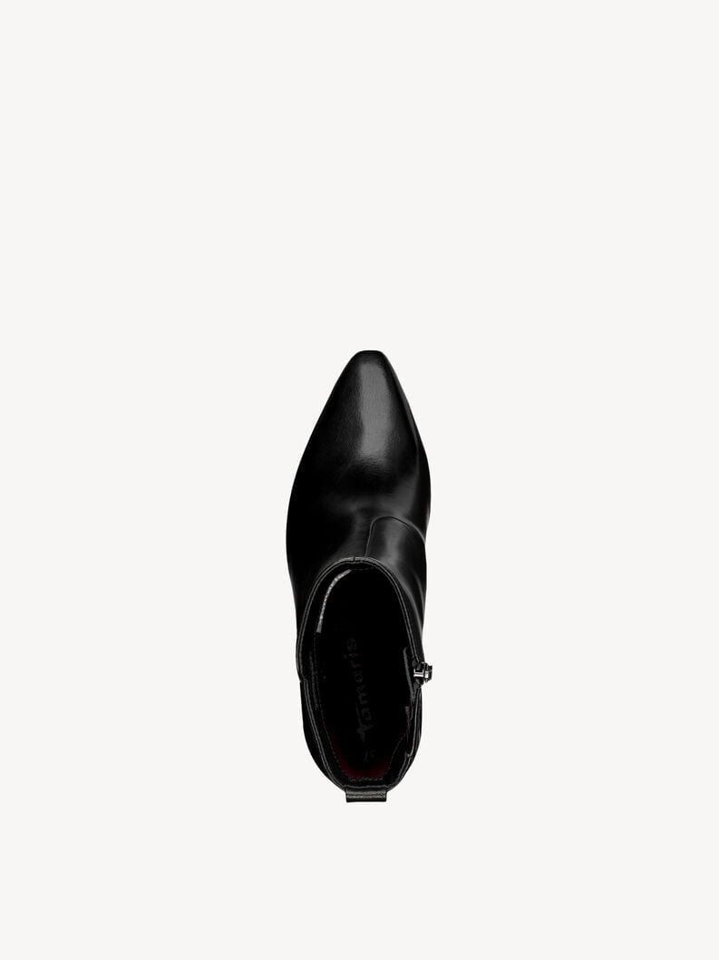 bootie in pelle - nero 1-25364-45-001 compra tamaris stivaletti online